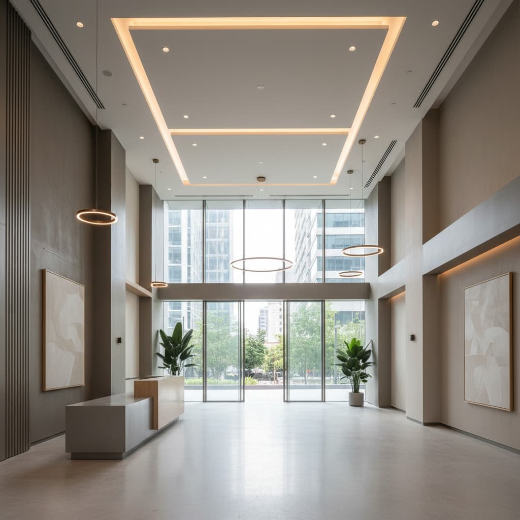 Commercial painting workspace